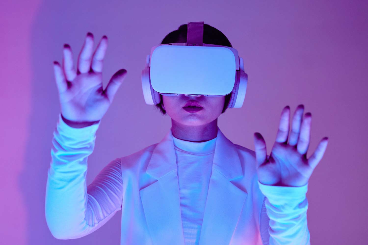 Person mit VR-headset